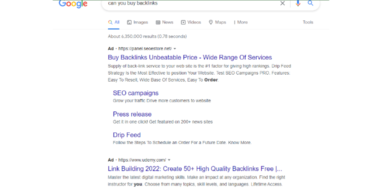 Can you buy Backlinks?